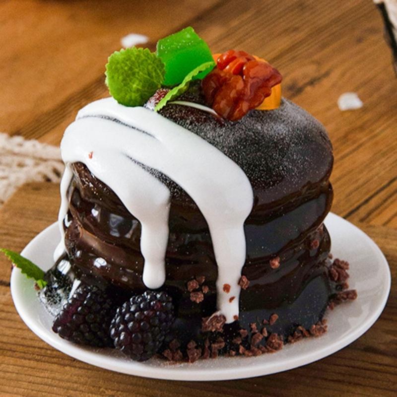 Realistic Dessert Model Faux Cake Decoration for Kitchen Display and Photo Shoot Artificial Food Photography Accessories
