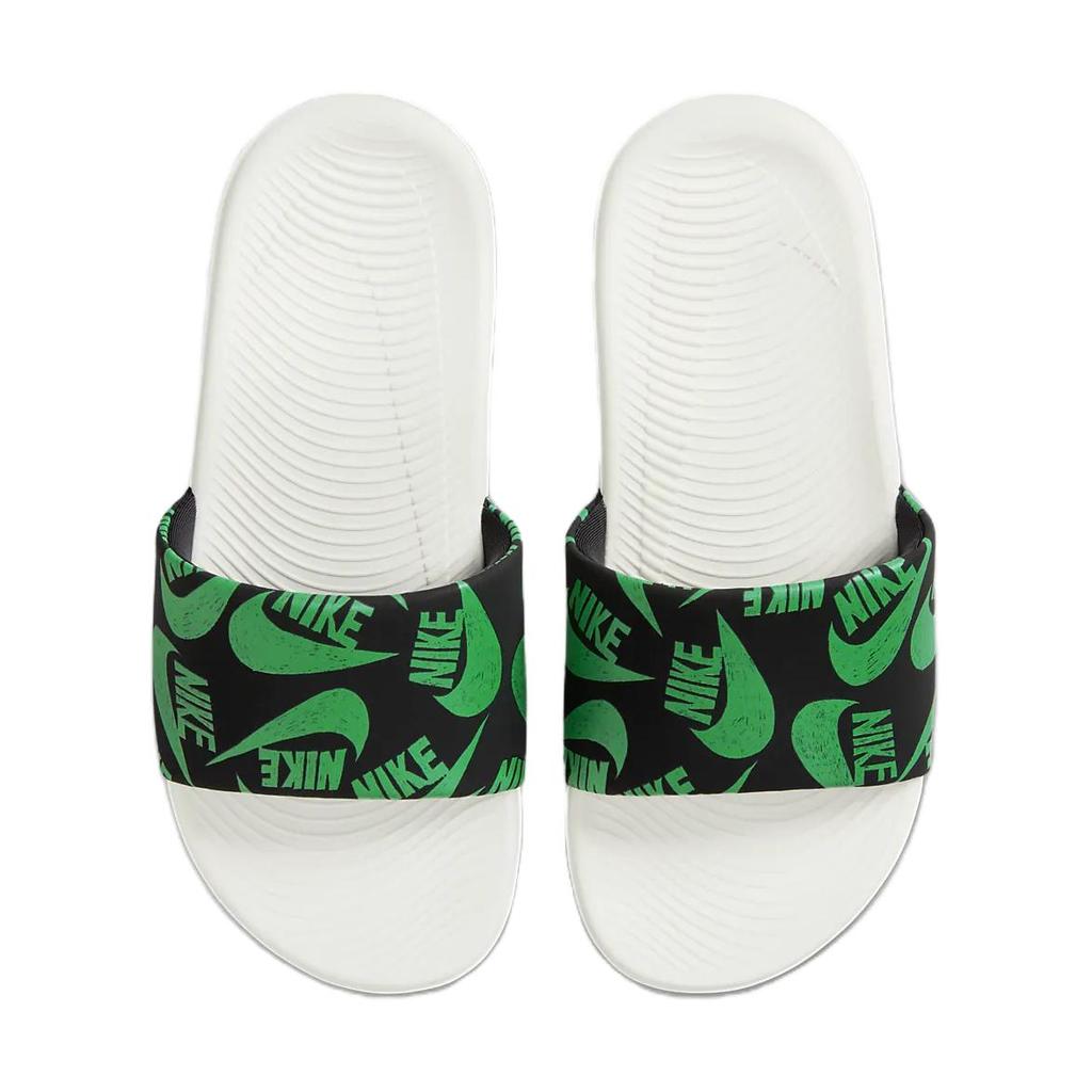 Nike Kawa Slide SE JDI Soft Comfortable Non-Slip Shock Absorbing Slippers Kids Slippers Black White Green DX1976-001