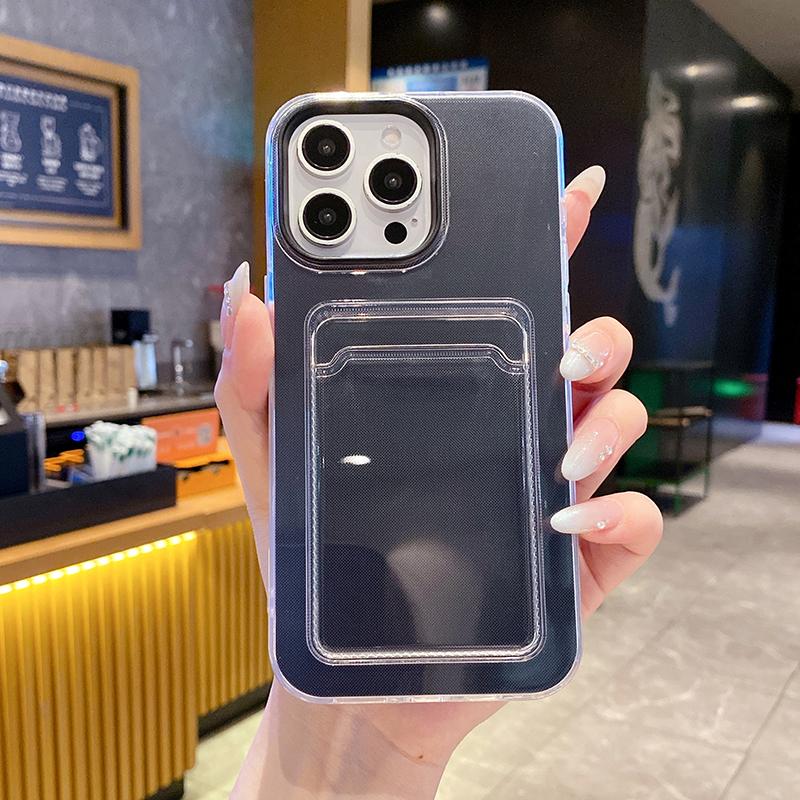 3 In 1 Card Photo Package Phone Case For For Iphone 17 Air 16 1 13 13 12 11 Pro Max Wallet Holder Transparent Shockproof Back Cover
