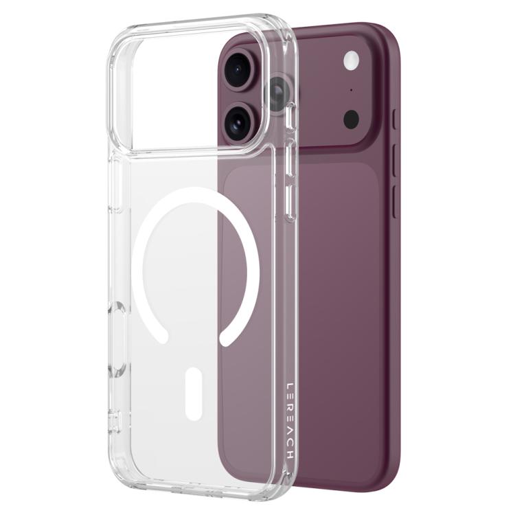 Clear‑Series Dual‑Composite Armor Magnetic Shockproof TPU+Acrylic Phone Case, Transparent Protective Cover For iPhone 17 Pro Max