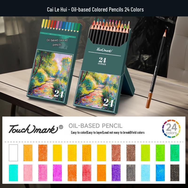 72-Color Water-Soluble Colored Pencils - Durable Lead for Art Students