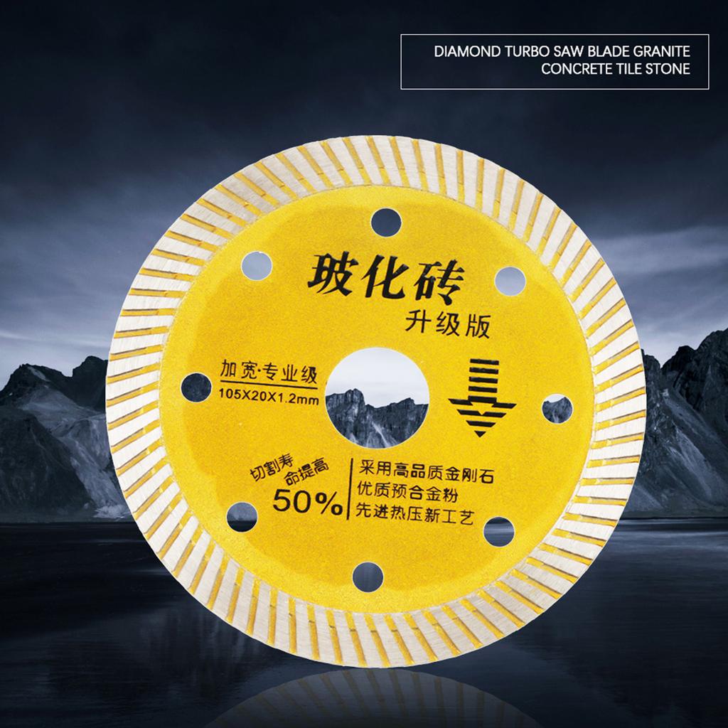 105x20x1.2mm Gold Diamond Saw Blade Cutting Disc for Concrete Granite Marble Tile Stone