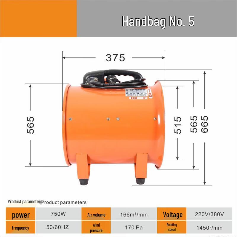 Portable Handheld Axial Flow Fan CN plug (adapter included)