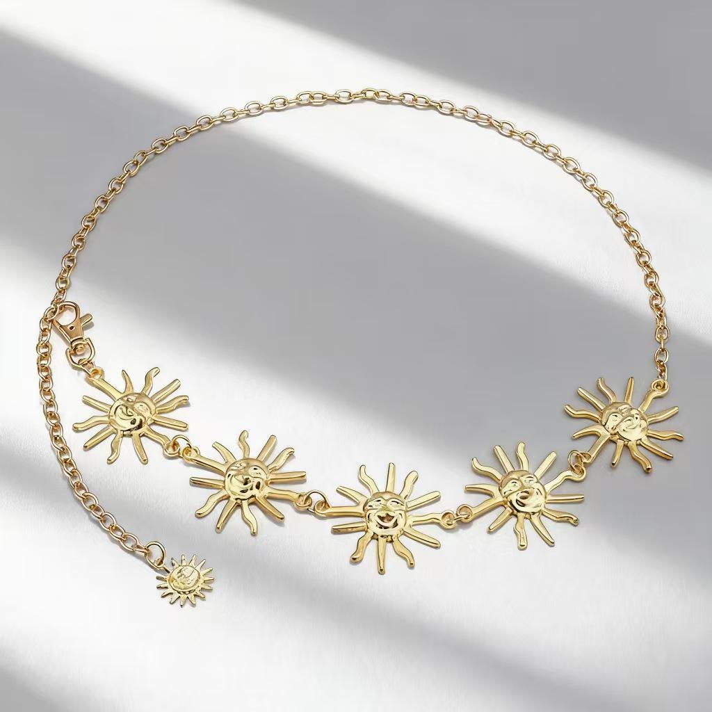 Cross Atmosphere Metal Pendant Waist Chain - Trendy Women's Fashion Accessory Body Chain