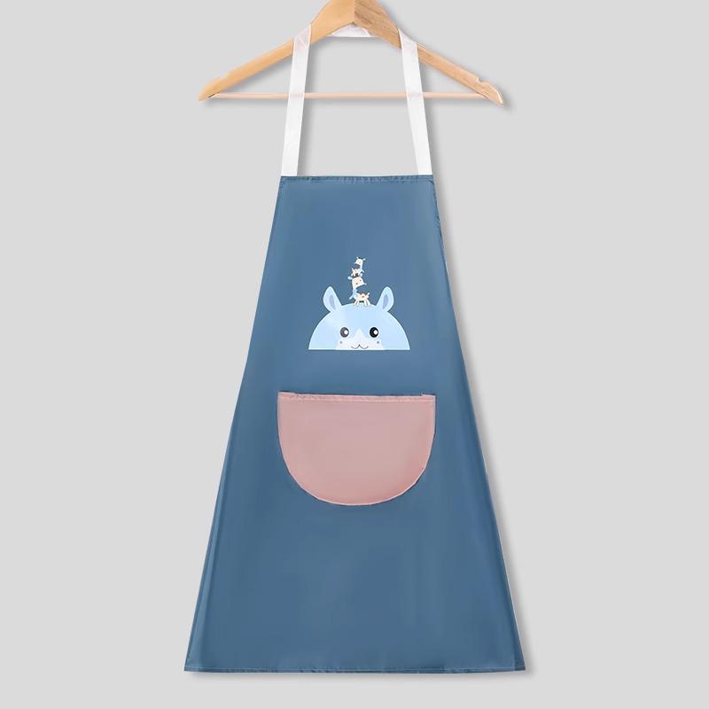 Waterproof and Oil-Proof Kitchen Apron: Cute, Stylish, and Widened Summer Design with Hand-Wipable Feature