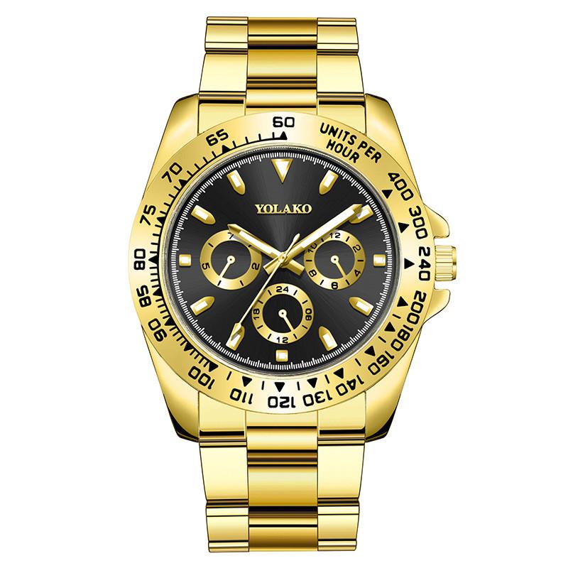 Mens Business Watch With Luminous Hands And Quartz Movement For Office And Formal Wear чёрный