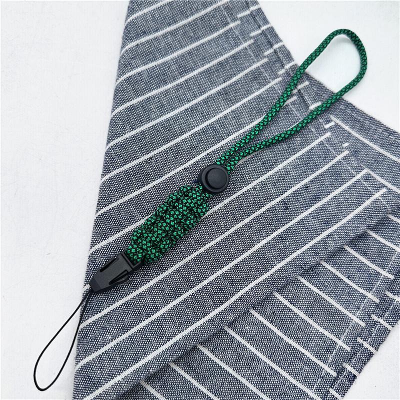 Handy-Seil Paracord Schlüsselanhänger Militärisches geflochtenes Nylon-Lanyard Kunststoffschnalle Hochfeste Fallschirmschnur Karabiner Handgefertigtes Geschenk