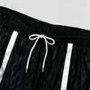 Pantaloncini Estivi Sottili alla Moda da Uomo in Rete Sexy Trasparenti con Strisce a Contrasto Pantaloni Sportivi Casual