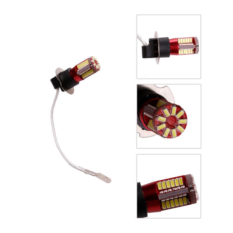 Auto Car Styling Lighting Lamp 12V Bulbs 12V H3 3014-57 White Bulb for Headlight Easy Installation LED Bulb
