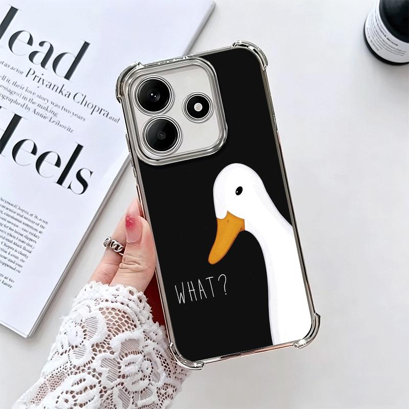 

Забавный мультяшный гусь Игровой Чехол для телефона с покрытием для Xiaomi Redmi Note 14 15 Pro Plus 13 12 11 11S 11T 10 9S 9 5G Противоударный Airbag C Redmi Note 11S 4G