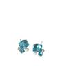 Blue Forest Style Crystal Stud Earrings: Fresh, Colorful, and Elegant Ear Jewelry