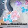 3Pcs Push Bubble Washer Balls Laundry Washing Balls Multifunctional No Winding Washing Machine Balls With Net