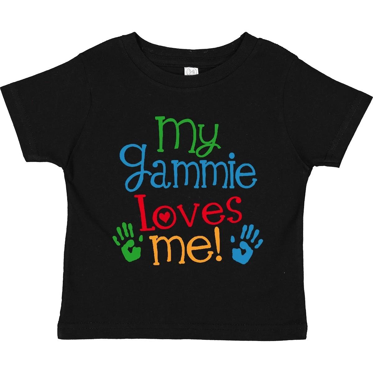 

Inktastic Gammie Loves Me Grandkids Toddler T-Shirt From Grandchild Childs Child 100