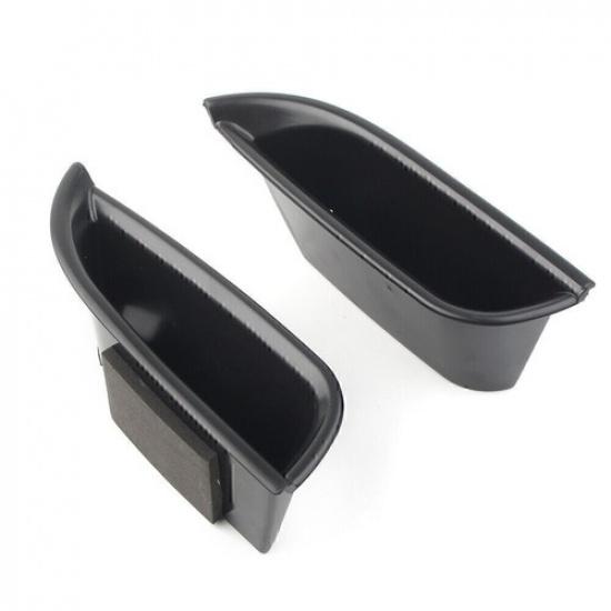 2Pcs Car Front Door Handle  Storage Box Tray Bin Kit For Cadillac ATS 2015-2018