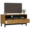 TV-meubel FLAM 110 x 40 x 50 cm Massief Grenenhout