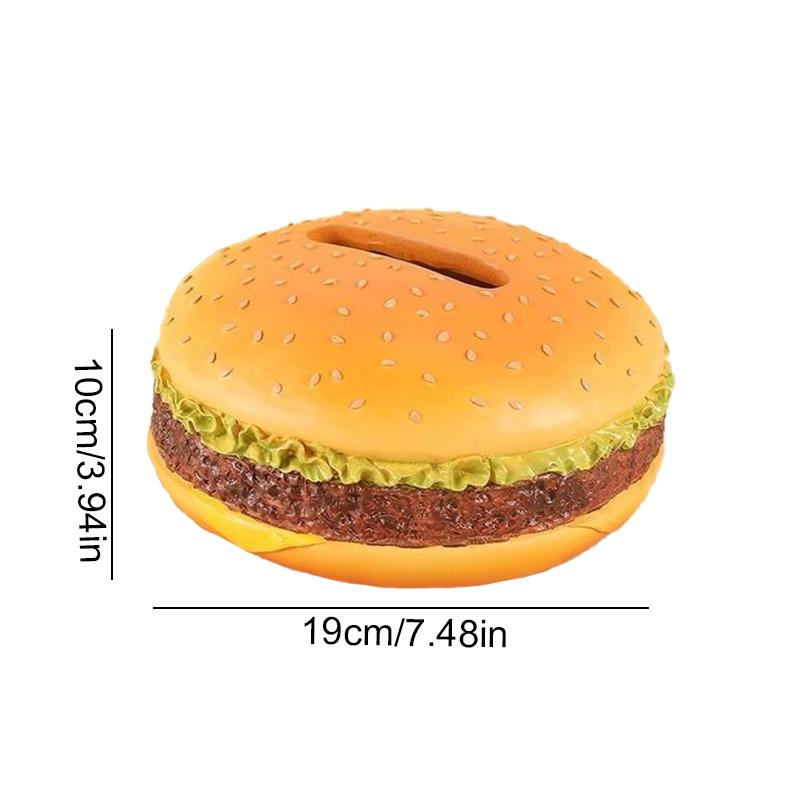 

1PC Household Tissue Box Fun Decorations Hamburger Tissue Box Creative Coffee Table Desktop Ornament Personalised Storage Box