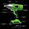 110~220V 19800mAh Cordless Electric Impact Wrench Brushless High Torque Tool