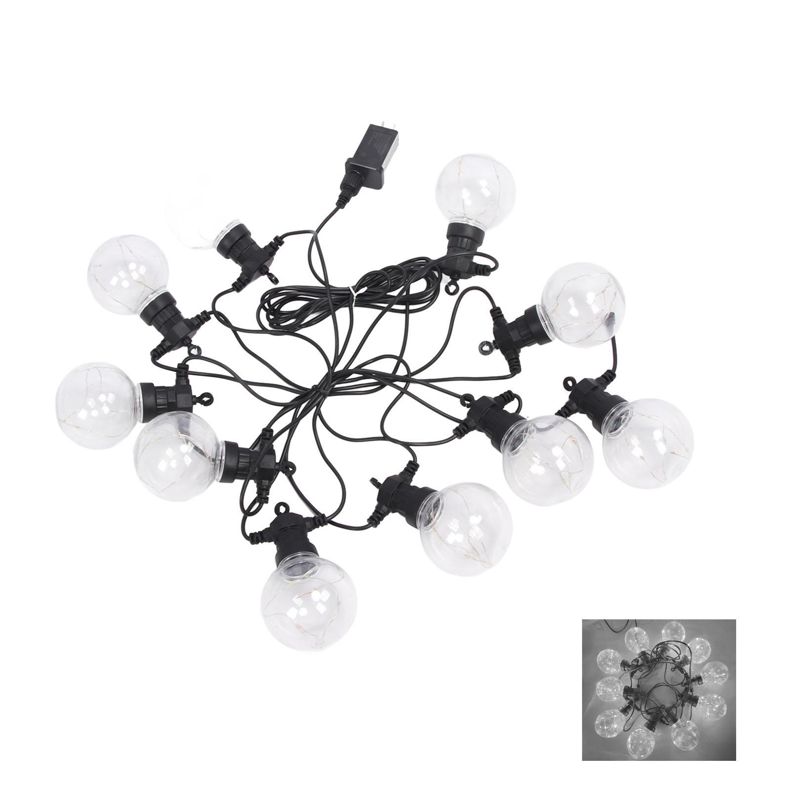

Светодиодные гирлянды в виде шаров 10 светодиодов G50 медная проволока лампочка цветная литая лампа водонепроницаемая наружная Warm White