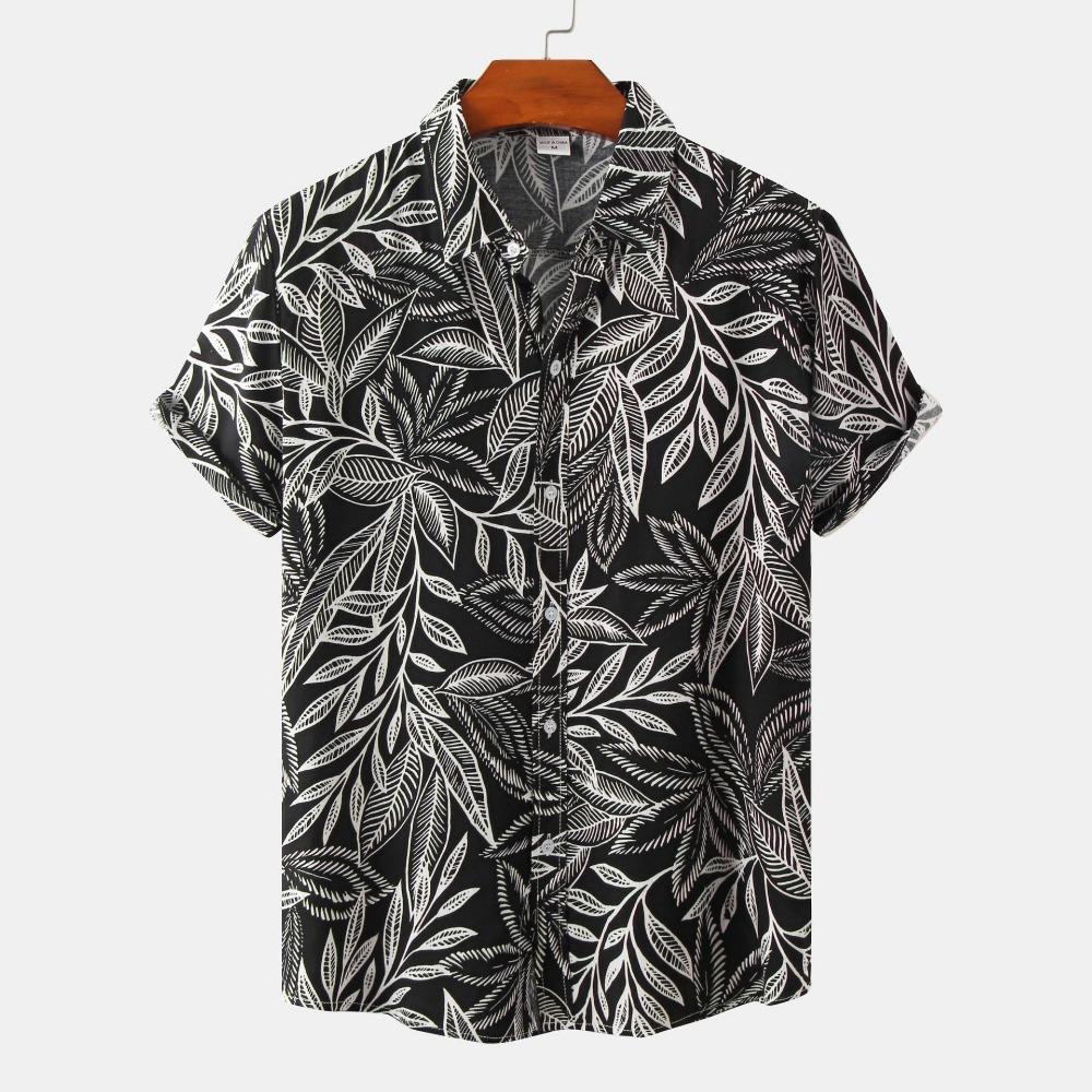 Summer Hawaiian Short Sleeve Printed Vintage Shirt Men's Loose And Breathable Oversized Clothing Luxury Y2k Normal Shirt