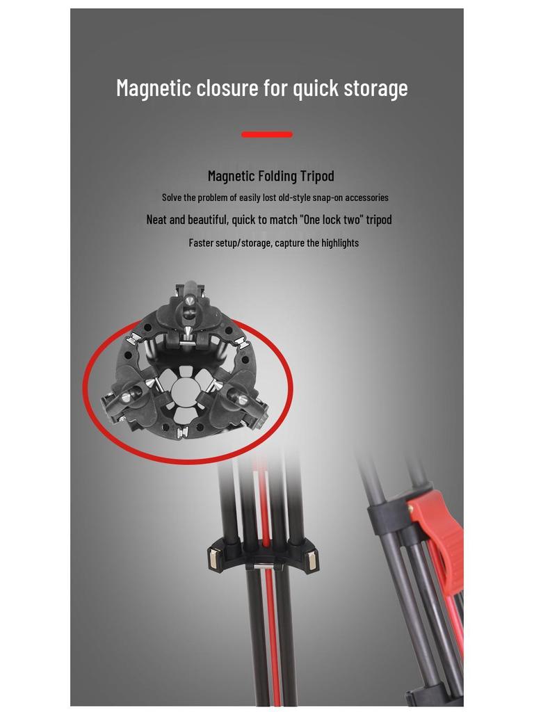 8K Shot V6 CF-S Lightweight Hydraulic Tripod Kit with Quick Release