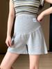 Summer Maternity Wide-Leg Casual Shorts - Loose, Non-Tightening Belly, Three-Quarter Length for Petite