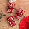 National Trend Red Cotton Bridesmaid Wedding Souvenir Towel Gift