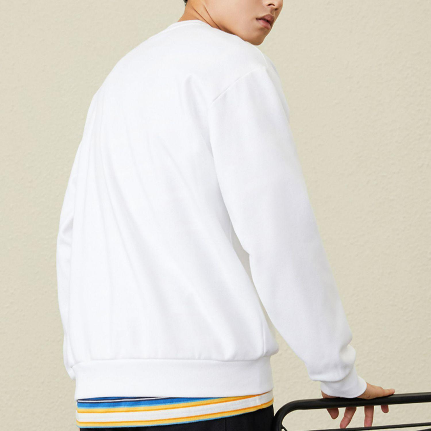 Anta Life Series Logo Цифровой принт с узором Пуловер на флисовой подкладке Толстовка — фото 6