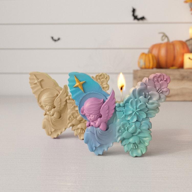 Rose Skull Snake Butterfly SIlicone Candle Molds for Epoxy Resin, Plaster Decorations Halloween Party Decorations