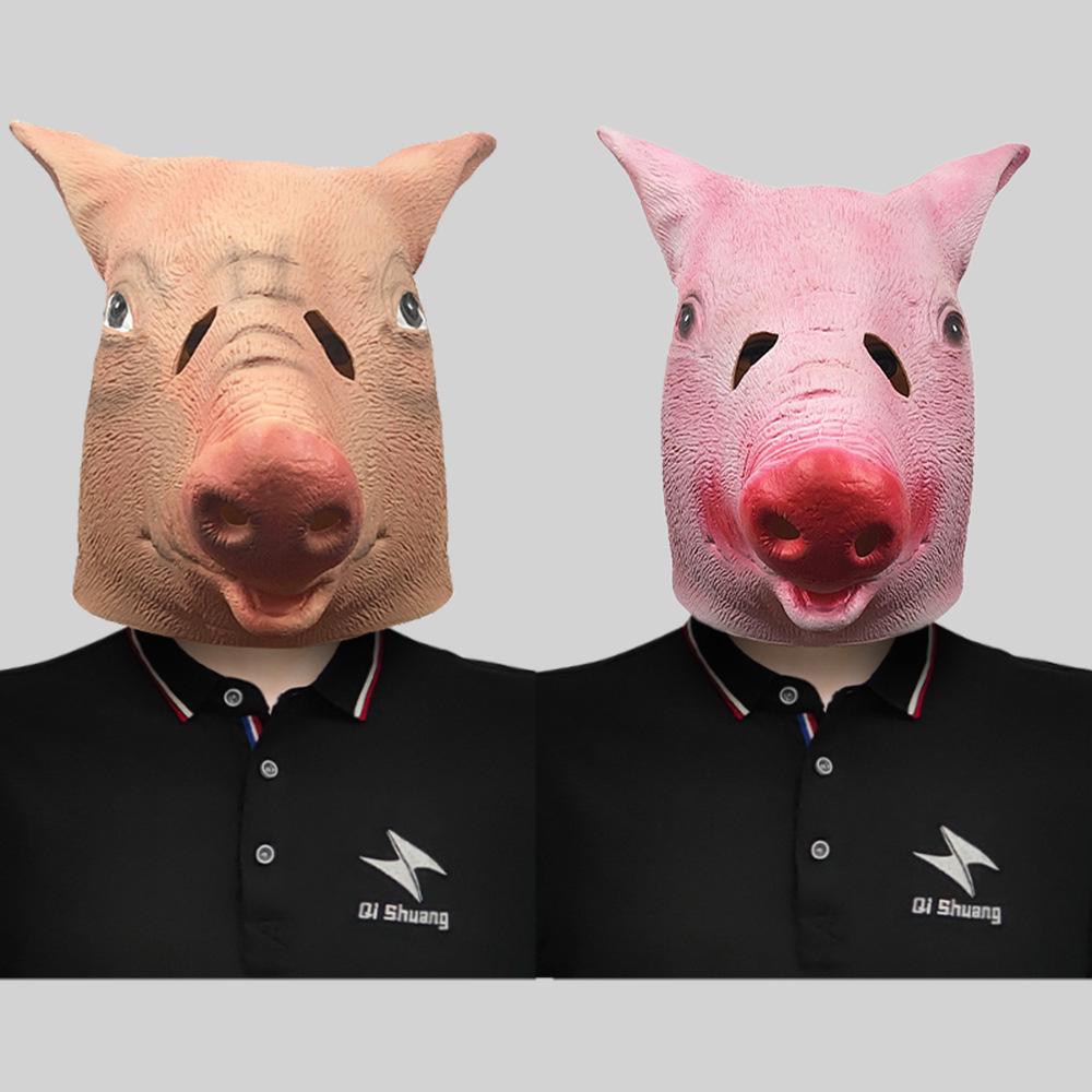

Boar Latex Animal Head Mask for Halloween, Parties, and Performances