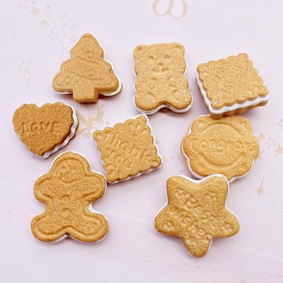 7/14Pcs Cute Mixed Simulated Mini Biscuit Flat Back Resin Cabochons Scrapbooking DIY Jewelry Craft Decoration Accessorie F16