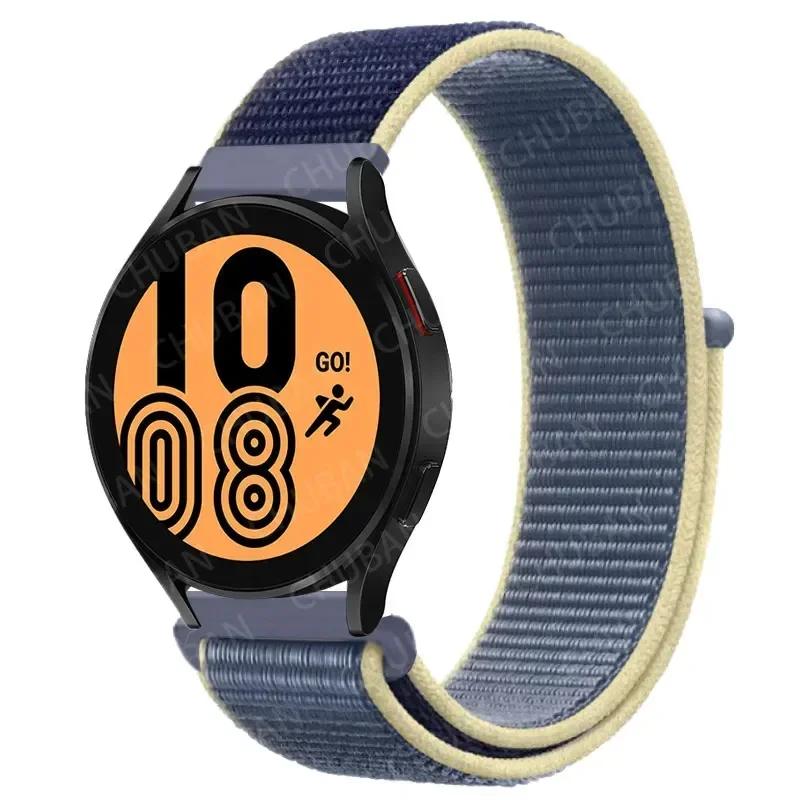 20mm/22mm Nylon Loop For Samsung Galaxy Watch 7/6/4/Classic/3/5/pro/Active 2 Sport Breathable Band Huawei Watch GT 4-3-2e Strap