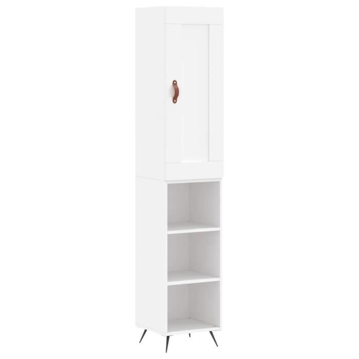 VidaXL Highboard White 34.5x34x180 Cm Engineered Wood 3200297
