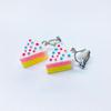 Minacute Cake Earrings Q8812 Size: 1.5cm