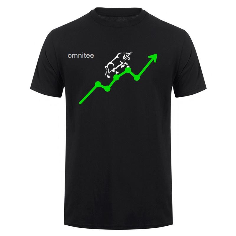 Stock Market T Shirt Funny Trading Graphic Tee Investor Trader Gift Finance Bull Bear Chart Print Casual Tshirts HJ164