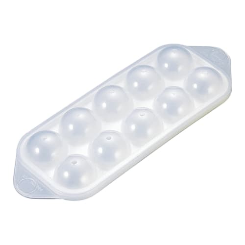 Tiger Crown White Ice Tray, 233 x 85 x 37mm, Large Ice Ball, Polyethylene and Polypropylene, 215mm