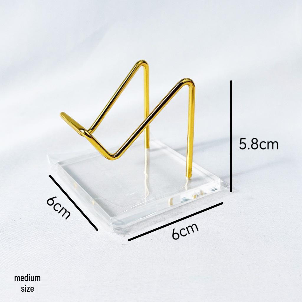 Acrylic Transparent Mineral Specimen Display Stand for Crystals and Raw Stones