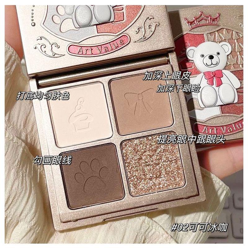 Art Value - Little Bear Knight 4 Colours Eyeshadow Palette