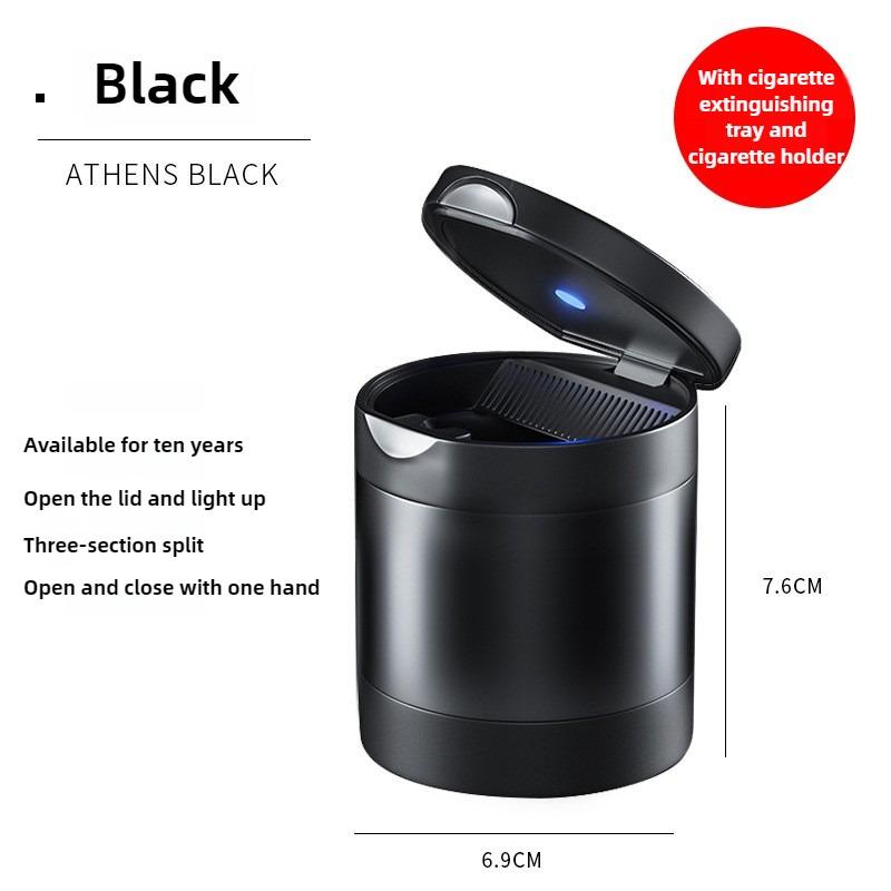 Multifunctional Car Ashtray for Car LED Lighted Alloy Creative Cup Seat Ashtray Car Interior Automotive Interior Accessories