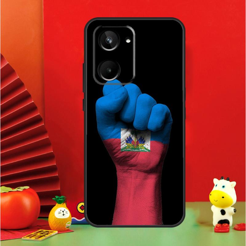 Vintage Haiti Haitian Flag For Realme 15 Pro GT7 GT6 10 11 12 13 14 Pro Plus C67 C63 C61 C55 C51 C53 C35 C75 C65 Case