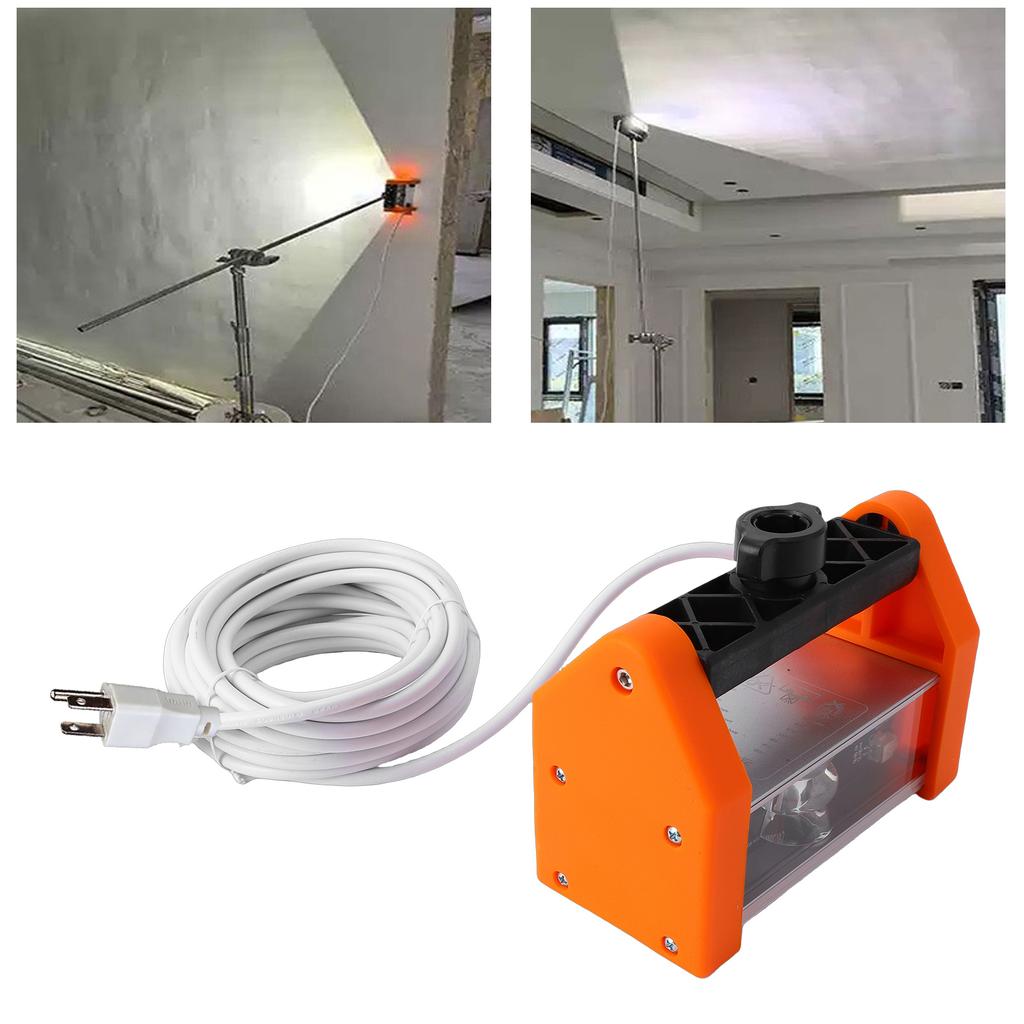 Wandpolier-Inspektionsleuchte 15W 1000LM Weitwinkel Helligkeit LED Wand Schleifleuchte für Malerarbeiten Orange