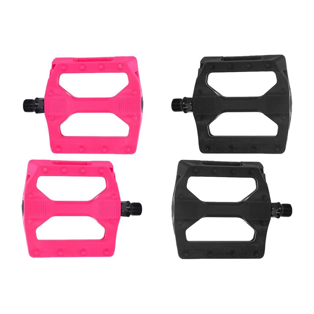 Mountain Bike Pedals, Bicycle Platform Pedals, Nylon Lightweight for Adult