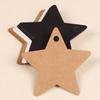 100PCS Kraft Paper Star Shape Label Writable Blank Hanging Tag Decorative Marking Card 3 Colors Available Gift Package Props ZYF