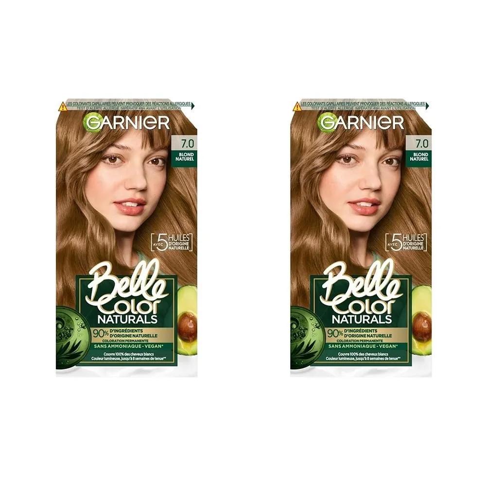 Garnier Belle Краска для волос 2 упаковки 7.0 Темный блонд Стойкая краска Осветляющая 7.0 Темный блонд BELLE