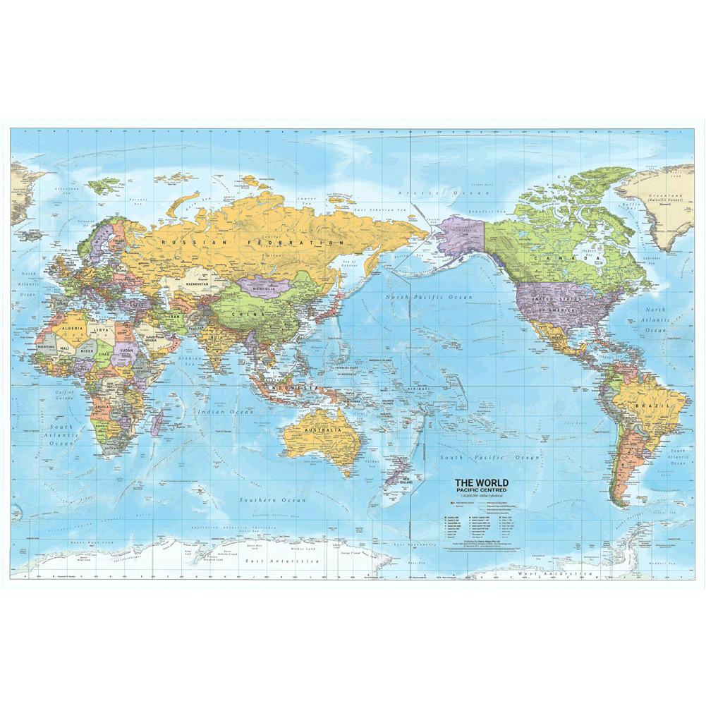 Polyester,Englische Karte-Weltkarte Politische Verteilung 2012 Jahr Wandhängendes Poster Dekor Reise-/Bildungsmaterialien