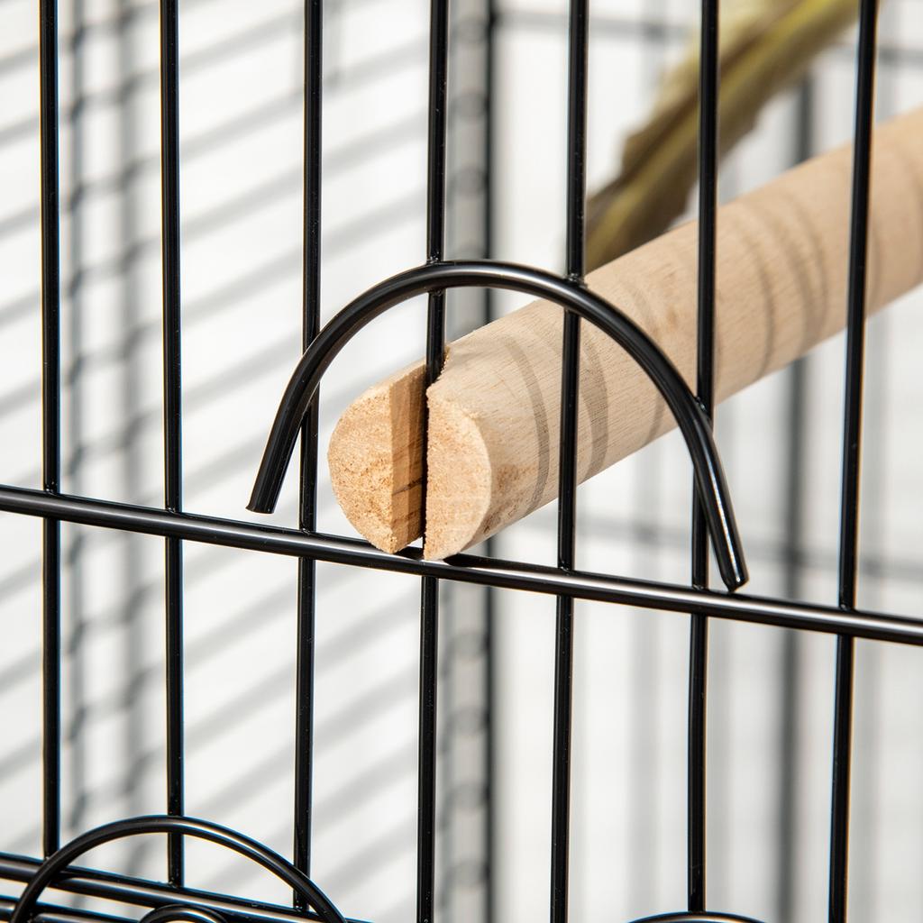 1.53 M Bird Cage Pet Viary Feeding Stand With Wheels Perch