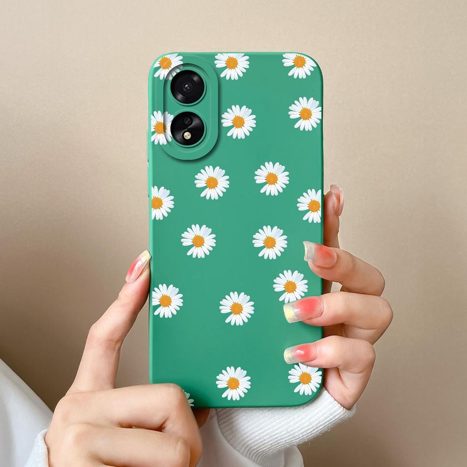 Case For Oppo A18 A38 4G Cover With Camera Protection Cool Astronaut Liquid Silicone Soft Back Covers For Oppo A 38 A 18 Housing
