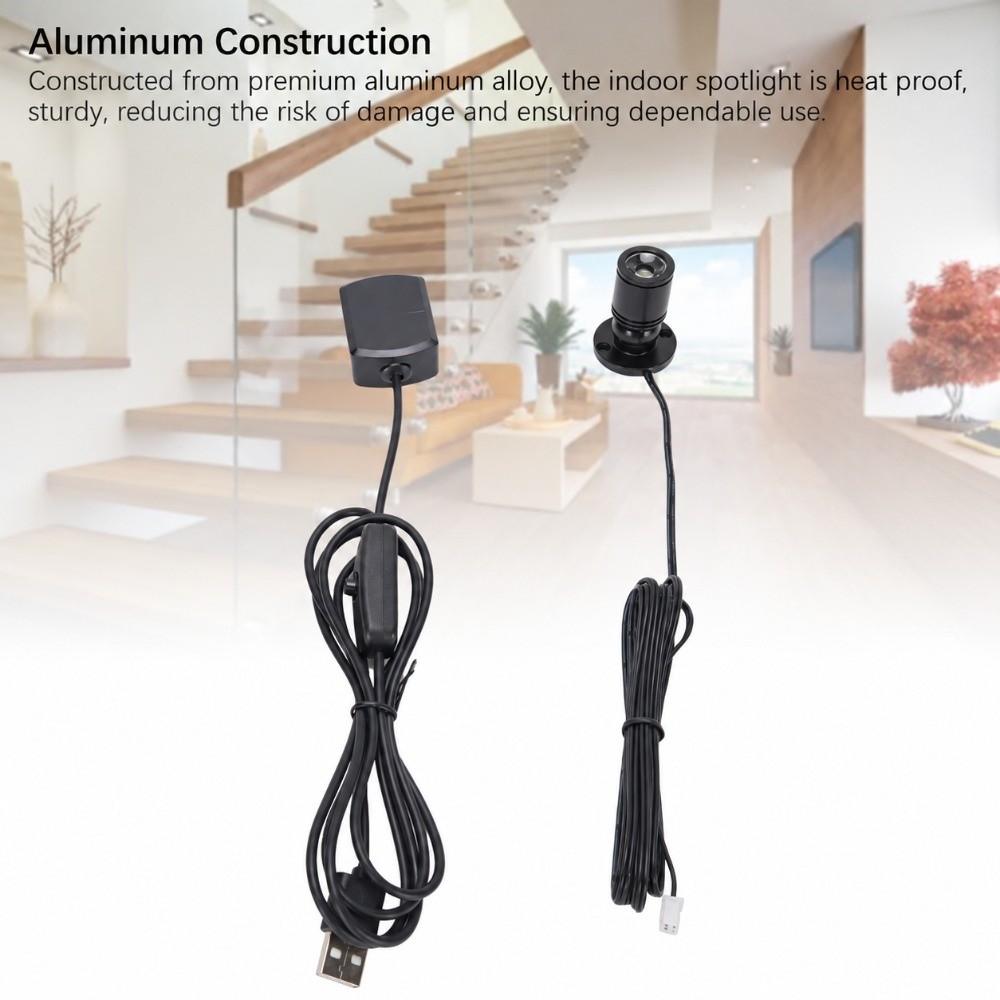 4 Pack 360 Degree Rotating Accent Light 200LM Display Light Mini Spot Light Indoor
