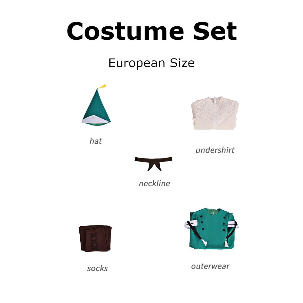 Chapeau de Sorcière Atelier Coco Costume Cosplay Robe de Sorcière Médiévale avec Chapeau Tenue Anime Tongari Boushi No Atelier Costume Fête d'Halloween M