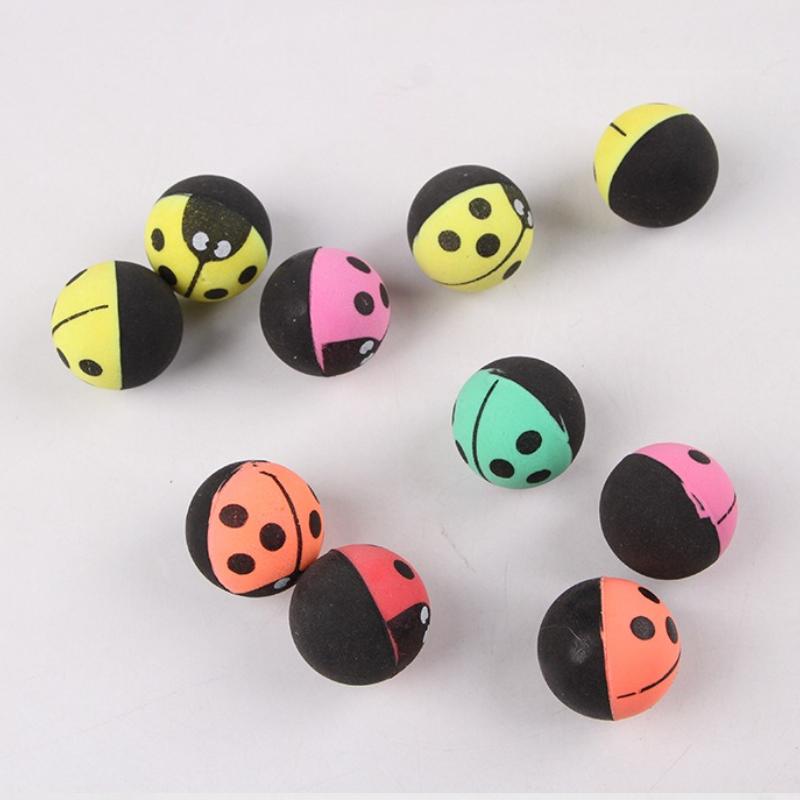 Insekten Hüpfball Katzenspielzeug Hohe Elastizität Gummi Interaktives Jagd Rollender Ball Für Kätzchen Katzenspielzeug Zubehör