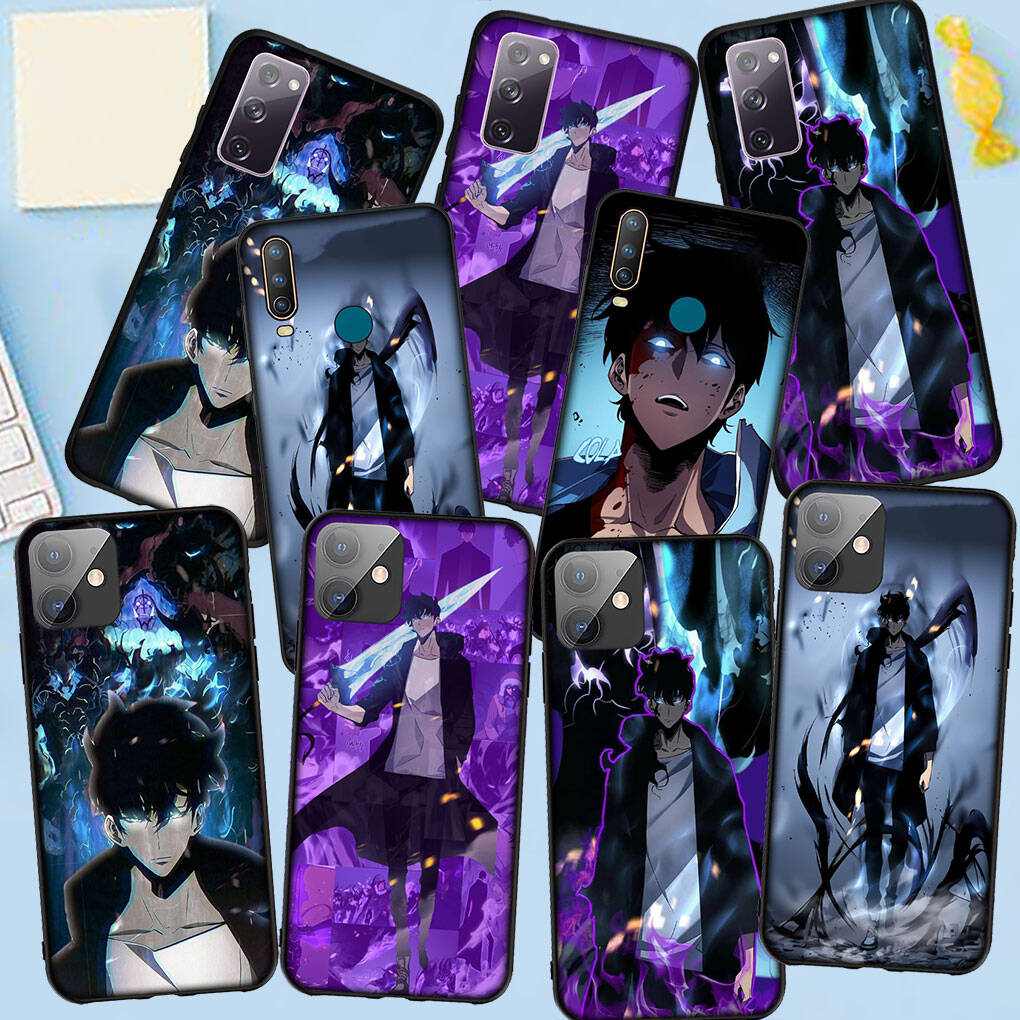 Phone Case for iPhone 17 16 15 Plus Huawei P30 P20 Lite Redmi Note 14 12 11 13 Pro Max OPPO A60 A80 A40 A18 A38 Sung Jinwoo Solo Leveling Arise Cover